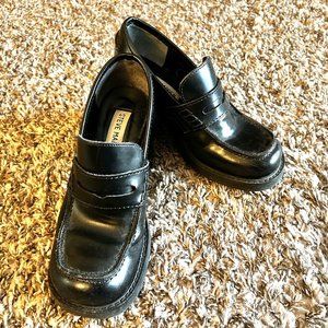 Steve Madden Juniper chunky black loafers